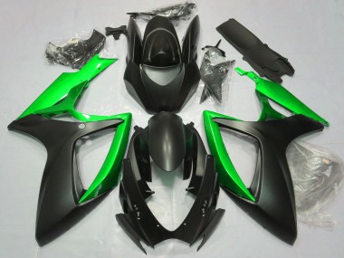 Purchase 2006-2007 Matte Black Green Suzuki GSXR 600 / GSXR 750 Motorcycle Fairings UK