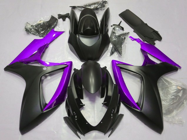 Purchase 2006-2007 Matte Black Purple Suzuki GSXR 600 / GSXR 750 Motorcycle Fairings UK
