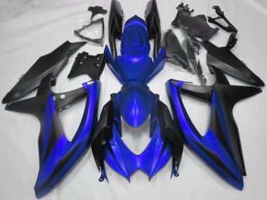 Purchase 2008-2010 Blue Matte Black Suzuki GSXR 600 / GSXR 750 Motorcycle Fairings UK