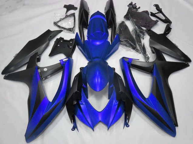 Purchase 2008-2010 Blue Matte Black Suzuki GSXR 600 / GSXR 750 Motorcycle Fairings UK
