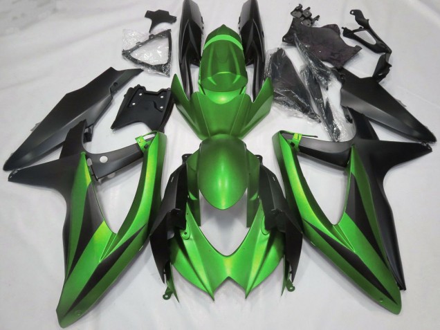 Purchase 2008-2010 Green Matte Black Suzuki GSXR 600 / GSXR 750 Motorcycle Fairings UK