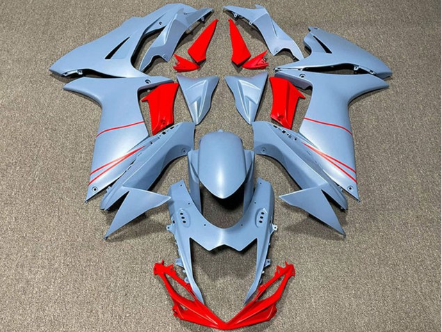 Purchase 2011-2024 Matte Sky Blue Red Suzuki GSXR 600 / GSXR 750 Motorcycle Fairings UK