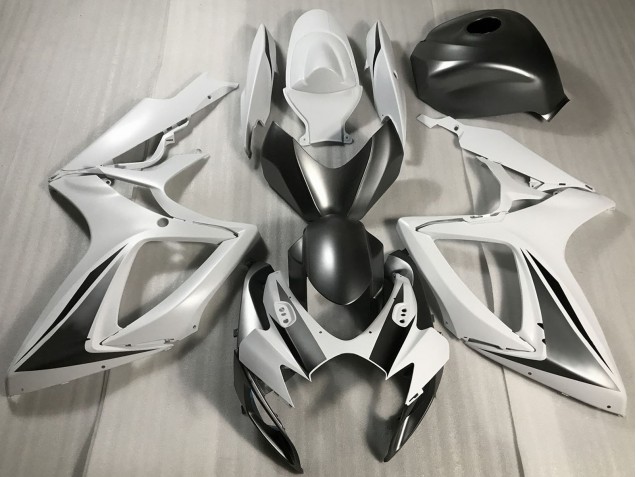 Purchase 2006-2007 White Grey Matte Black Suzuki GSXR 600 / GSXR 750 Motorcycle Fairings UK