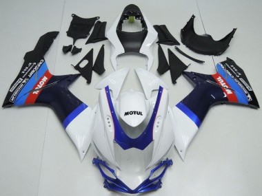 Purchase 2011-2024 White Blue Black Red Motul Suzuki GSXR 600 / GSXR 750 Motorcycle Fairings UK