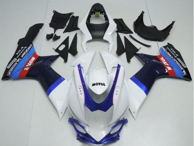 Purchase 2011-2024 White Blue Black Red Motul Suzuki GSXR 600 / GSXR 750 Motorcycle Fairings UK