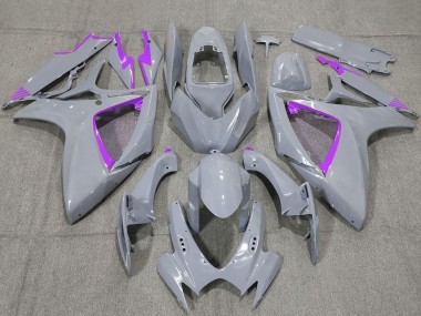 Purchase 2006-2007 Nardo Grey and Purple Trim Suzuki GSXR 600 / GSXR 750 Motorcycle Fairings UK