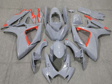 Purchase 2006-2007 Nardo Grey and Red Trim Suzuki GSXR 600 / GSXR 750 Motorcycle Fairings UK