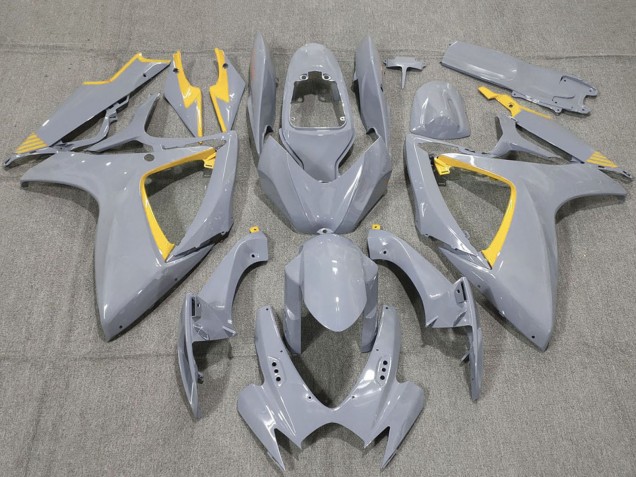 Purchase 2006-2007 Nardo Grey and Yellow Trim Suzuki GSXR 600 / GSXR 750 Motorcycle Fairings UK