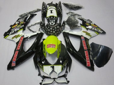 Purchase 2008-2010 White Yellow Red Black National Guard Suzuki GSXR 600 / GSXR 750 Motorcycle Fairings UK