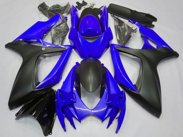 Purchase 2006-2007 Blue Matte Black Suzuki GSXR 600 / GSXR 750 Motorcycle Fairings UK