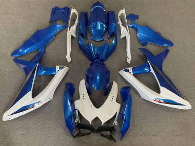 Purchase 2008-2010 White Blue OEM Style Suzuki GSXR 600 / GSXR 750 Motorcycle Fairings UK