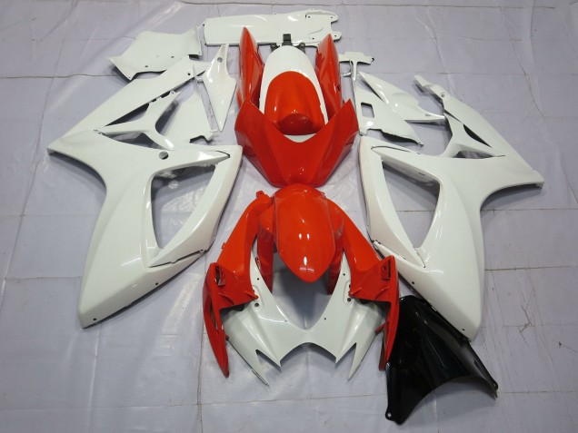 Purchase 2006-2007 White Red Suzuki GSXR 600 / GSXR 750 Motorcycle Fairings UK
