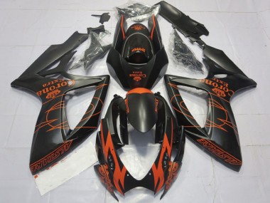 Purchase 2006-2007 Matte Black Orange Corona Extra Alstare Motul Suzuki GSXR 600 / GSXR 750 Motorcycle Fairings UK