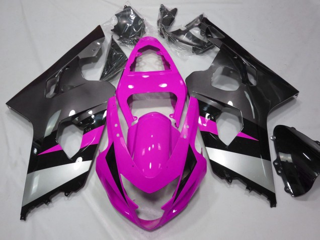 Purchase 2004-2005 Pink Silver Black Suzuki GSXR 600 / GSXR 750 Motorcycle Fairings UK