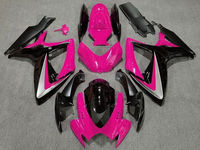 Purchase 2006-2007 Pink Silver Glossy Black OEM Style Suzuki GSXR 600 / GSXR 750 Motorcycle Fairings UK