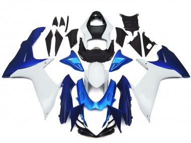 Purchase 2011-2024 White Blue Suzuki GSXR 600 / GSXR 750 Motorcycle Fairings UK