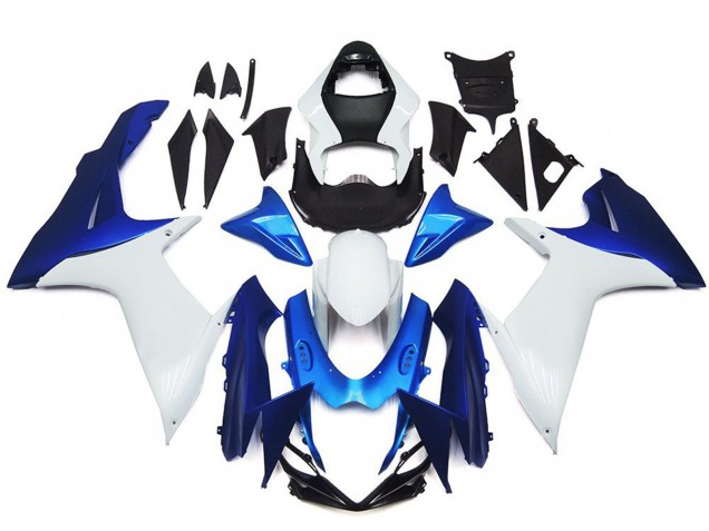 Purchase 2011-2024 White Blue Suzuki GSXR 600 / GSXR 750 Motorcycle Fairings UK