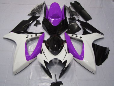 Purchase 2006-2007 Purple White Glossy Black Star Suzuki GSXR 600 / GSXR 750 Motorcycle Fairings UK