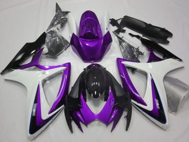 Purchase 2006-2007 Purple White Glossy Black Suzuki GSXR 600 / GSXR 750 Motorcycle Fairings UK