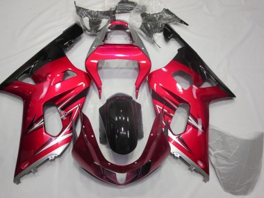 Purchase 2001-2003 Red Silver Glossy Black Suzuki GSXR 600 / GSXR 750 Motorcycle Fairings UK