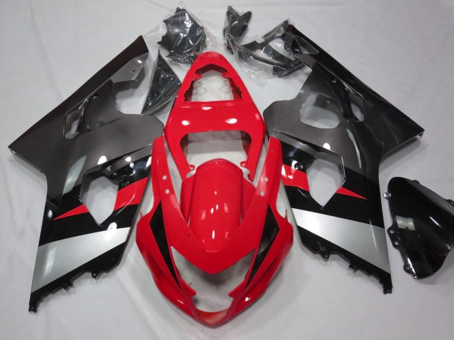 Purchase 2004-2005 Red Silver Black Suzuki GSXR 600 / GSXR 750 Motorcycle Fairings UK