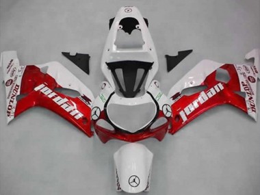 Purchase 2001-2003 White Red Jordan Dunlop Suzuki GSXR 600 / GSXR 750 Motorcycle Fairings UK