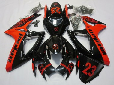 Purchase 2006-2007 Red Glossy Black Jordan 23 Suzuki GSXR 600 / GSXR 750 Motorcycle Fairings UK