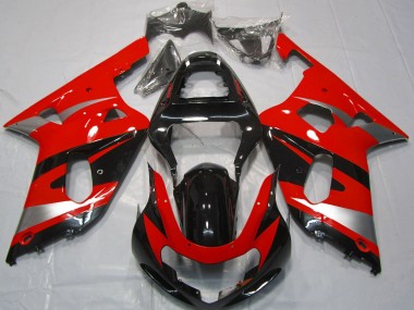 Purchase 2001-2003 Red Silver Glossy Black OEM Style Suzuki GSXR 600 / GSXR 750 Motorcycle Fairings UK