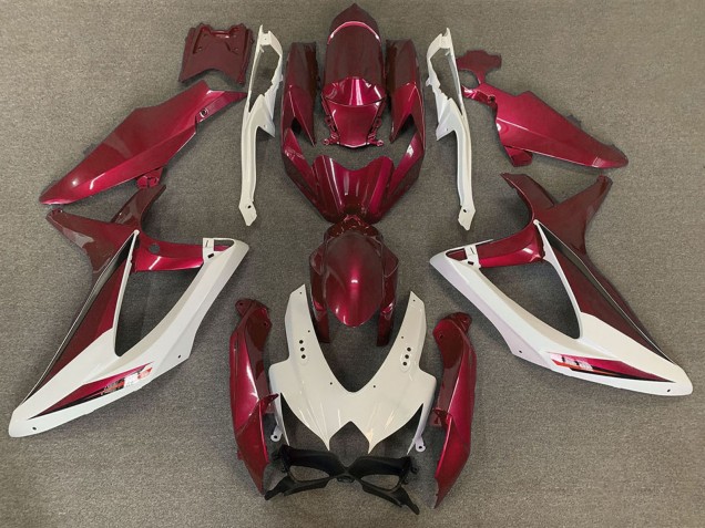 Purchase 2008-2010 White Red OEM Style Suzuki GSXR 600 / GSXR 750 Motorcycle Fairings UK