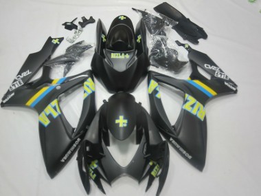 Purchase 2006-2007 Matte Black Blue Yellow Rizla Suzuki GSXR 600 / GSXR 750 Motorcycle Fairings UK