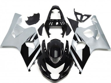 Purchase 2004-2005 White Glossy Black OEM Style Suzuki GSXR 600 / GSXR 750 Motorcycle Fairings UK