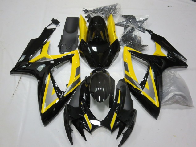 Purchase 2006-2007 Yellow Silver Glossy Black Suzuki GSXR 600 / GSXR 750 Motorcycle Fairings UK