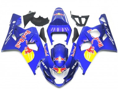 Purchase 2004-2005 Blue Yellow Red Bull Style Suzuki GSXR 600 / GSXR 750 Motorcycle Fairings UK