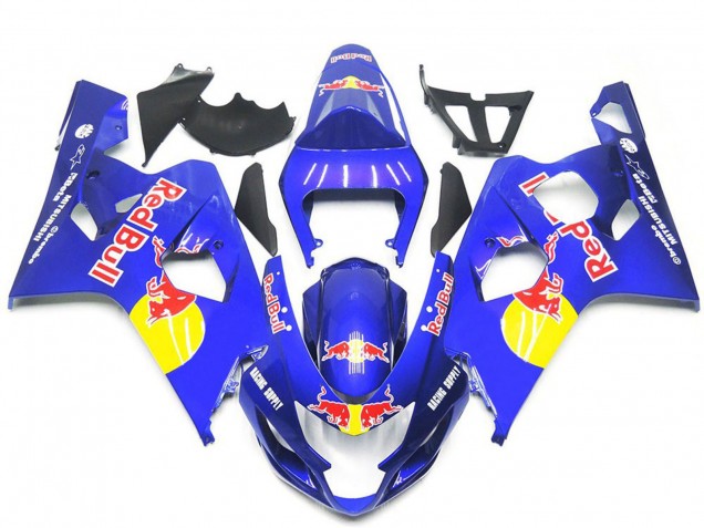 Purchase 2004-2005 Blue Yellow Red Bull Style Suzuki GSXR 600 / GSXR 750 Motorcycle Fairings UK