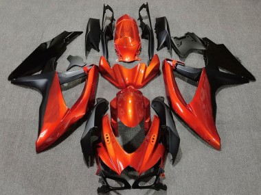 Purchase 2008-2010 Orange Matte Black Suzuki GSXR 600 / GSXR 750 Motorcycle Fairings UK