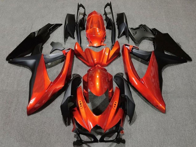 Purchase 2008-2010 Orange Matte Black Suzuki GSXR 600 / GSXR 750 Motorcycle Fairings UK