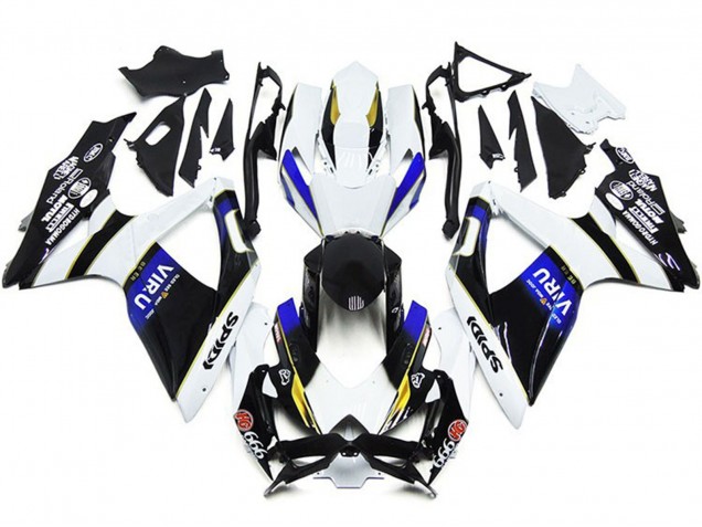 Purchase 2008-2010 White Blue Yellow Black Viru Suzuki GSXR 600 / GSXR 750 Motorcycle Fairings UK