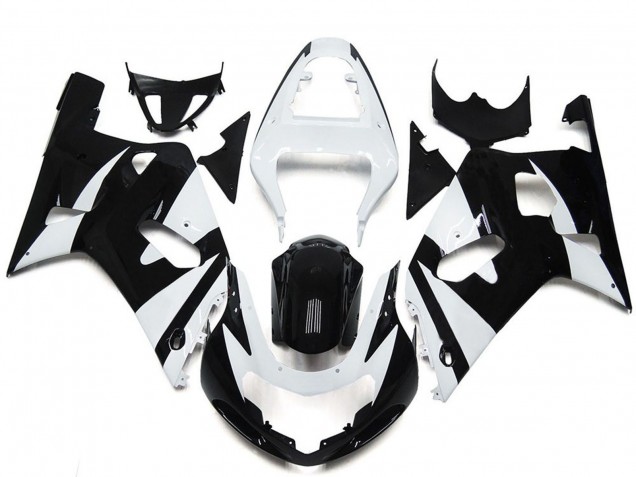 Purchase 2001-2003 White Glossy Black OEM Style Suzuki GSXR 600 / GSXR 750 Motorcycle Fairings UK