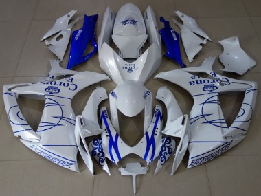 Purchase 2006-2007 White Blue Corona Alstare Suzuki GSXR 600 / GSXR 750 Motorcycle Fairings UK