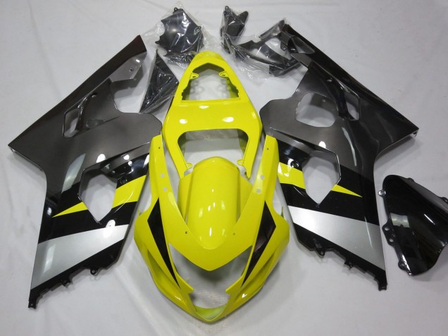 Purchase 2004-2005 Yellow Silver Grey Black Suzuki GSXR 600 / GSXR 750 Motorcycle Fairings UK