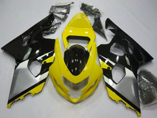 Purchase 2004-2005 Yellow Silver Black OEM Style Suzuki GSXR 600 / GSXR 750 Motorcycle Fairings UK