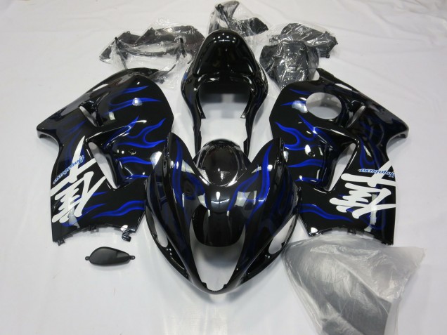 Purchase 1996-2007 Blue Swirl Suzuki GSXR 1300 Motorcycle Fairings UK