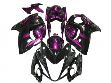 Purchase 2008-2020 Glossy Black and Deep Purple Suzuki GSXR 1300 Motorcycle Fairings UK