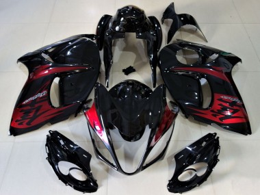 Purchase 2008-2020 Glossy Black Candy Red Suzuki GSXR 1300 Motorcycle Fairings UK
