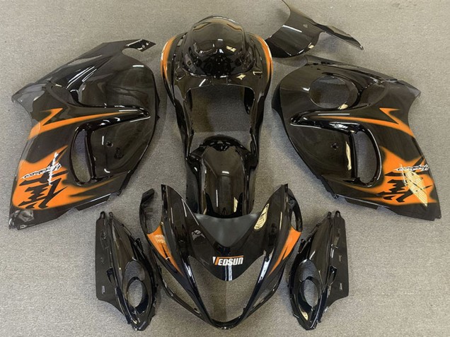 Purchase 2008-2020 Glossy Black Orange Suzuki GSXR 1300 Motorcycle Fairings UK