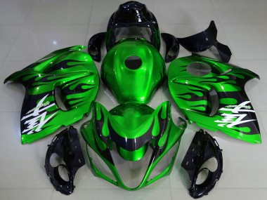 Purchase 2008-2020 Glossy Green Black Suzuki GSXR 1300 Motorcycle Fairings UK