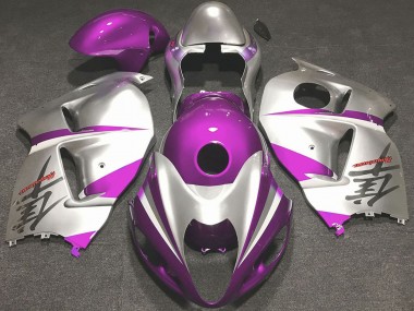 Purchase 1996-2007 Glossy Pink and Silver Suzuki GSXR 1300 Motorcycle Fairings UK