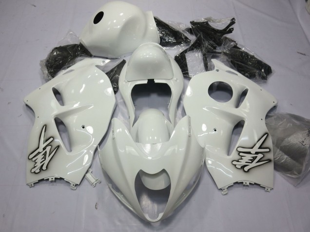 Purchase 1996-2007 Glossy White Suzuki GSXR 1300 Motorcycle Fairings UK