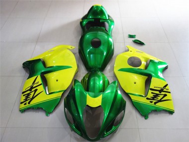 Purchase 1996-2007 Green and Yellow Suzuki GSXR 1300 Motorcycle Fairings UK