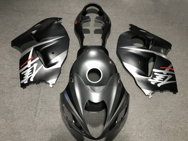 Purchase 1996-2007 Matte Silver Black Suzuki GSXR 1300 Motorcycle Fairings UK